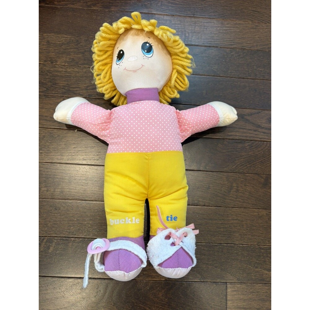 Playskool 1985 Dressy Bessy 454 Educational Plush Toy Doll Vintage Missing Dress